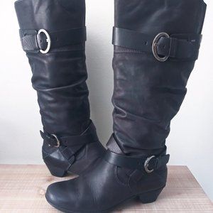 Rich Dark Brown Buckle Boots - high quality leather- Pikolinos - 9- NWOT